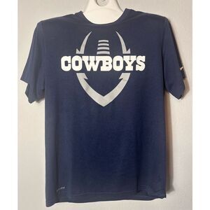 Nike Dri Fit Dallas Cowboys NFL Blue T-Shirt Size Large L